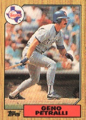 1987 Topps Baseball Cards      388     Geno Petralli